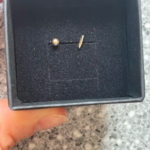 Catbird set of two 14kt gold stud earrings